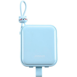 Powerbank Joyroom Cutie Series JR-L008 10000mAh 22.5W PD QC z kablami 1x USB-A 1x USB-C niebieski