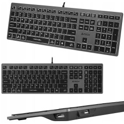 Klawiatura przewodowa A4tech FStyler FX60H White Backlit