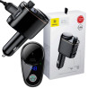 TRANSMITER FM ŁADOWARKA SAMOCHODOWA Baseus Enjoy S-06 3.4A 2x USB-A BT 4.2