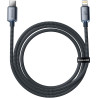 KABEL USB-C / Lightning iPhone Baseus Crystal CAJY000301 2m 20W PD QC CZARNY W OPLOCIE PREMIUM