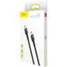 KABEL USB-C / USB-C Baseus Cafule CATKLF-GG1 100cm 60W 3A PD 2.0 QC 3.0 CZARNO-SZARY W OPLOCIE