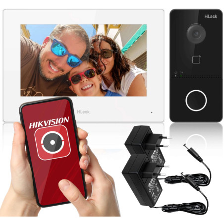 Zestaw wideodomofonowy IP Hilook by hikvision IP-VIS-SLIM-W