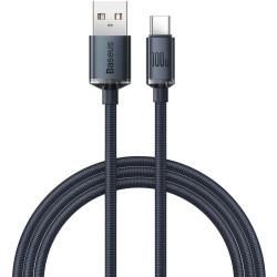 KABEL USB-A / USB-C Baseus Crystal CAJY000401 120cm 100W 6A QC 3.0 W OPLOCIE PREMIUM