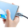 KABEL USB-A / USB-C Baseus Crystal CAJY000401 120cm 100W 6A QC 3.0 W OPLOCIE PREMIUM