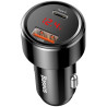 ŁADOWARKA SAMOCHODOWA Baseus Magic CCMLC20C-01 45W 6A 1x USB-A 1x USB-C QC 3.0