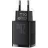 ŁADOWARKA SIECIOWA Baseus Compact Quick Charger CCXJ-B01 20W 1x USB-A 1x USB-C PD 3.0 QC 3.0 CZARNA