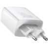 ŁADOWARKA SIECIOWA Baseus Compact Quick Charger CCXJ-E02 30W 2x USB-A 1x USB-C PD 3.0 QC 3.0 BIAŁA