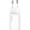 ŁADOWARKA SIECIOWA Baseus Super Si Quick Charger 1C CSUP-J02 30W 1x USB-C PD 3.0 QC 3.0 BIAŁA