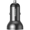 ŁADOWARKA SAMOCHODOWA Baseus Digital Display CCBX-0G 24W 4.8A 2x USB-A CZARNA
