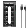 Ładowarka do akumulatorów cylindrycznych Li-ion 1,5V / Ni-MH AA / AAA Xtar BC8