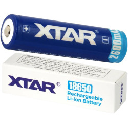 Akumulator 18650 Li-Ion 3,7V Xtar 2600mAh (1 szt.) z zabezpieczeniem
