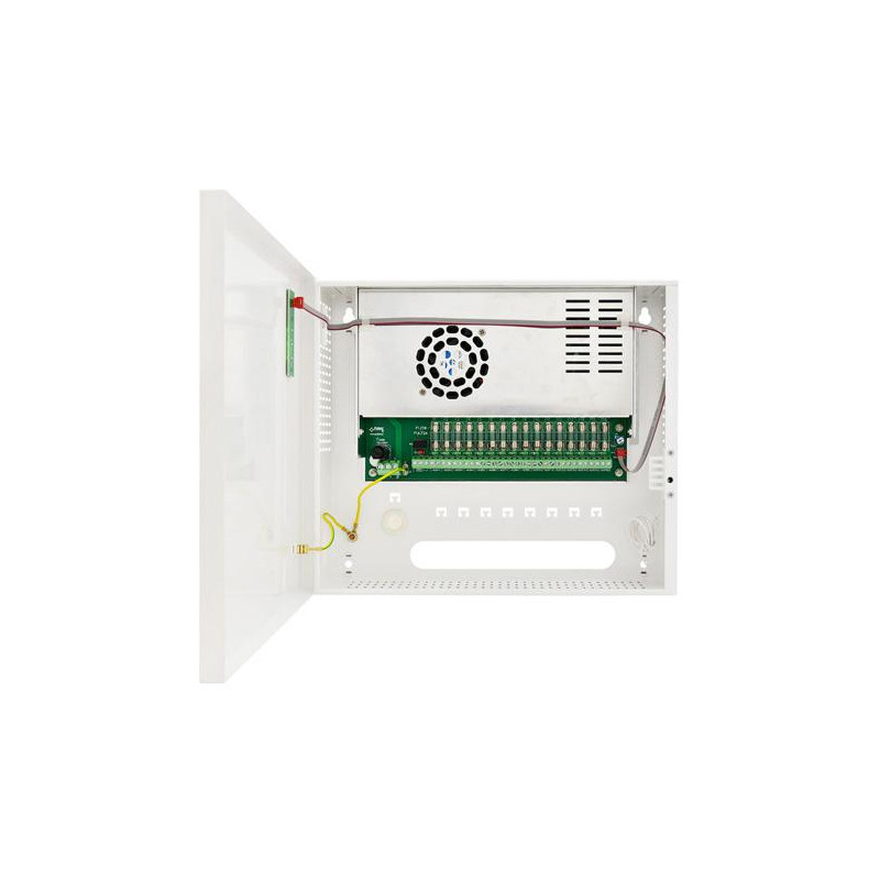 ZASILACZ IMPULSOWY STABILIZOWANY DO 16 KAMER HD Pulsar HPSDC-12V16X1A 12V/15A/16×1A/TOPIC