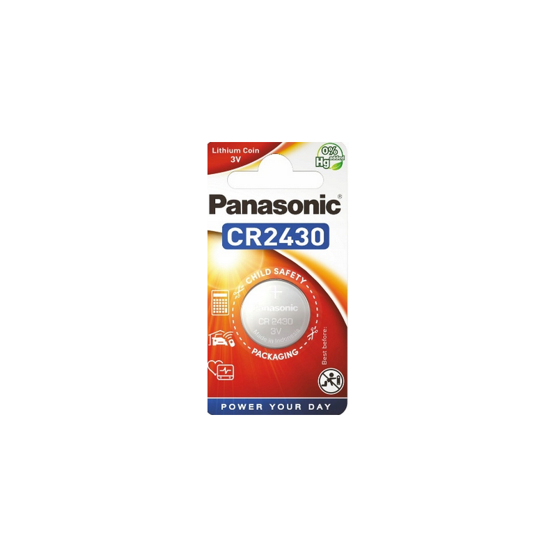 Bateria CR2430 1BL PANASONIC 3V 300mAh (1 szt.)