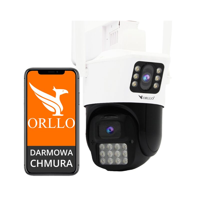Kamera IP Orllo Z19 dual obrotowa zewnętrzna Wi-Fi 2Mpx
