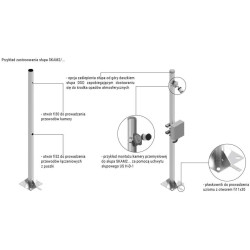Słup ATS SKAM2/5 pod montaż kamer CCTV