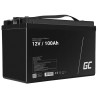 ZESTAW PRZETWORNICA Green Cell 12V/ 230V 300W/600W CZYSTY SINUS + AKUMULATOR AGM GreenCell 12V 100Ah