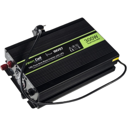 ZESTAW PRZETWORNICA Green Cell 12V/ 230V 300W/600W CZYSTY SINUS + AKUMULATOR AGM ULTRACELL 12V 100Ah