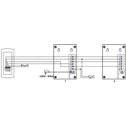 DOMOFON ''EURA'' ADP-51A3 ''DIFESA'' - 1-rodzinny, 2 unifony, interkom, grafit