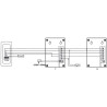 DOMOFON ''EURA'' ADP-51A3 ''DIFESA'' - 1-rodzinny, 2 unifony, interkom, grafit