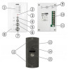 DOMOFON ''EURA'' ADP-51A3 ''DIFESA'' - 1-rodzinny, 2 unifony, interkom, grafit