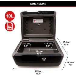 Kasetka na dokumenty ognioodporna i wododporna Master Lock LCFW30100