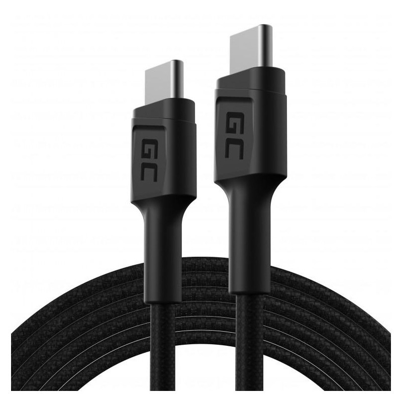 KABEL USB-C / USB-C Green Cell POWERSTREAM 120cm PD 60W ULTRA CHARGE QUICK CHARGE 3.0 KABGC30