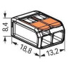 Szybkozłączka uniwersalna LINKA/DRUT 2x 0,2-4mm2 WAGO 221-412 (Paczka 100szt.)