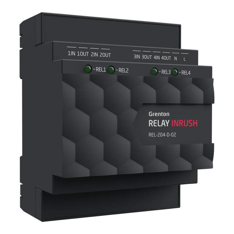 Moduł oświetelniowy RELAY 4HP INRUSH Grenton