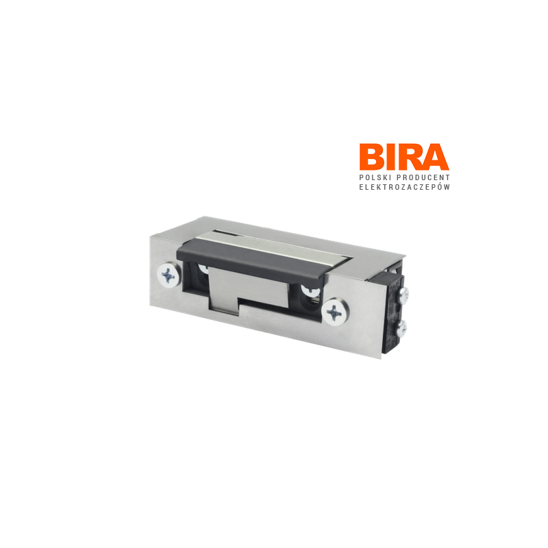 Elektrozaczep BIRA symetryczny ES1-001-KZ 12V AC/DC z kontrolą zamknięcia