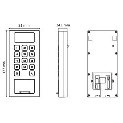 TERMINAL KONTROLI DOSTĘPU HIKVISION DS-K1T502DBFWX-C