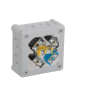 Puszka natynkowa z zaciskami 12 wlotów VIPLAST VP-41 SZARA IP55 98x98x42mm 041-53