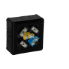 Puszka natynkowa z zaciskami 12 wlotów VIPLAST VP-41 CZARNA IP55 98x98x42mm 041-55