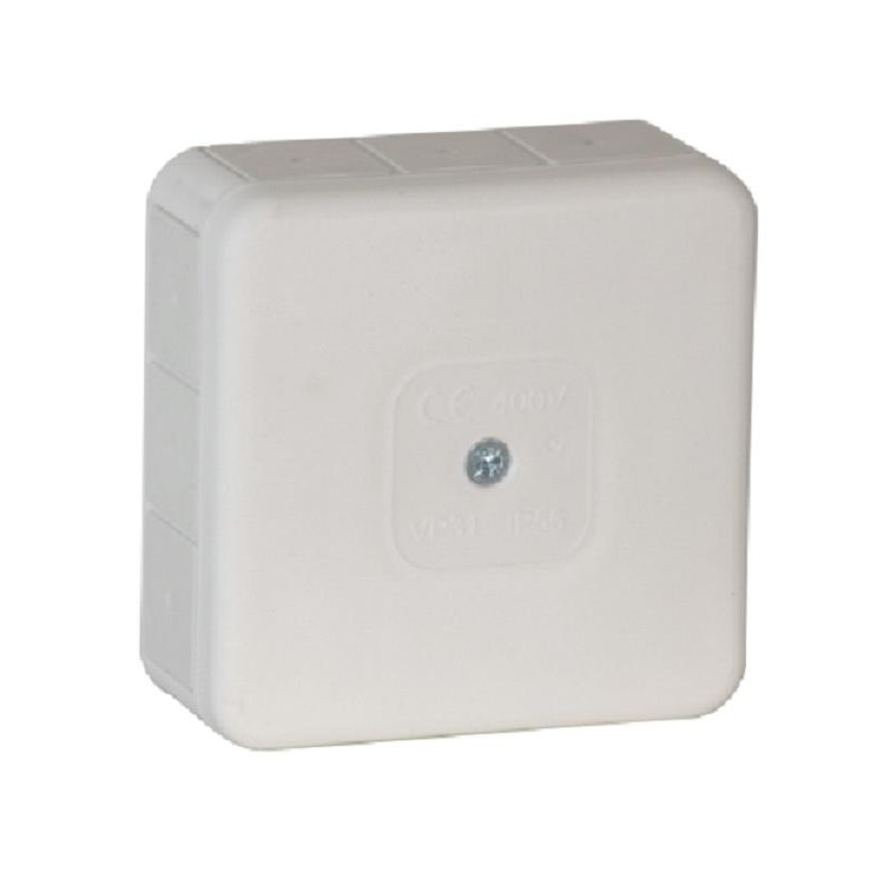 Puszka natynkowa pusta 12 wlotów VIPLAST VP-31 BIAŁA IP55 85x85x37mm 031-01