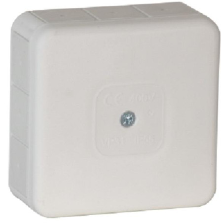 Puszka natynkowa pusta 12 wlotów VIPLAST VP-31 BIAŁA IP55 85x85x37mm 031-01