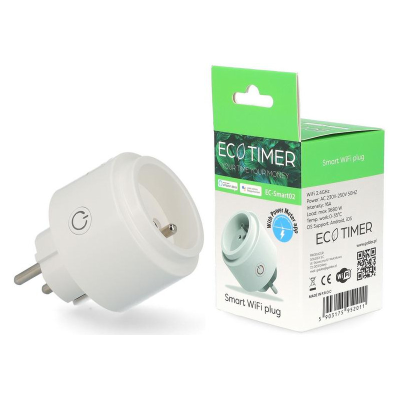 Gniazdko WiFi EC-Smart02 - inteligentne