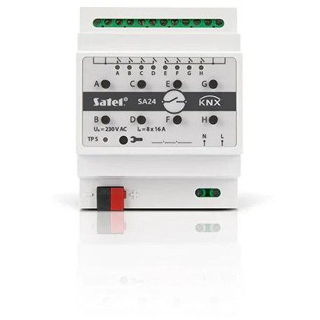 SATEL KNX 8-kanałowy aktor przełączający KNX-SA24
