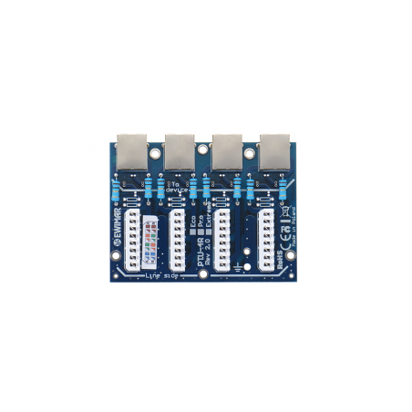 Moduł zabezpieczenia przeciwprzepięciowego LAN Ewimar serii EXT, PTU-54-EXT/PoE