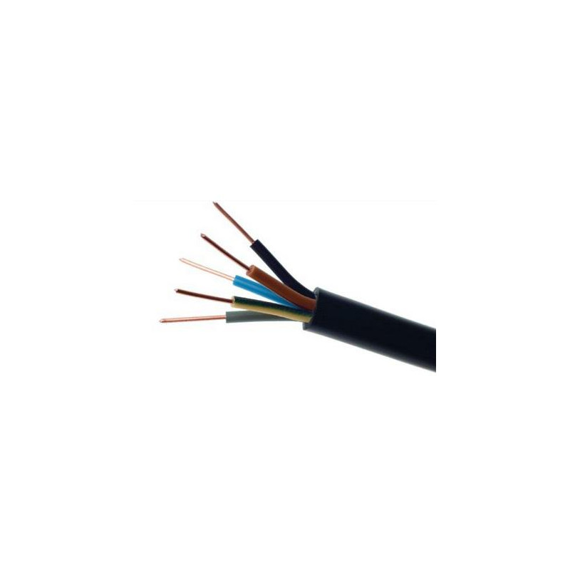 Przewód elektryczny ziemny drut YKY 0,6/1kV 5x16mm2 CZARNY ELEKTROKABEL 1m