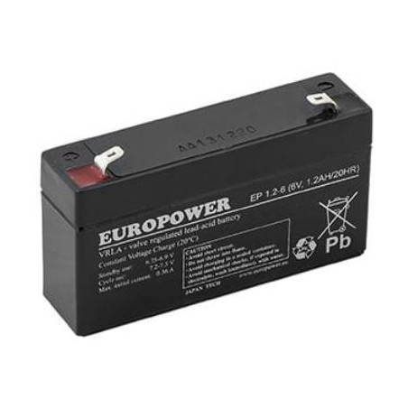Akumulator AGM EUROPOWER serii EP 6V 1,2Ah (Żywotność 6-9 lat)
