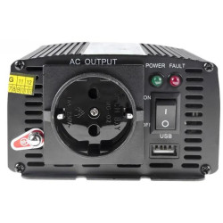 PRZETWORNICA NAPIĘCIA Green Cell 24V / 230V 300W/600W MODYFIKOWANA SINUSOIDA