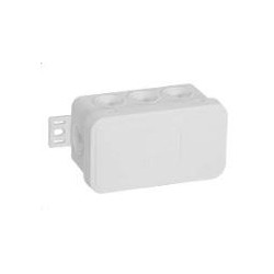 Puszka natynkowa pusta 8 wlotów VIPLAST V8 klik BIAŁA IP54 80x45x41mm 038-01