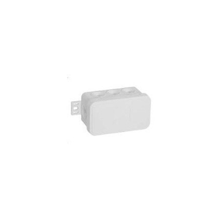 Puszka natynkowa pusta 8 wlotów VIPLAST V8 klik BIAŁA IP54 80x45x41mm 038-01