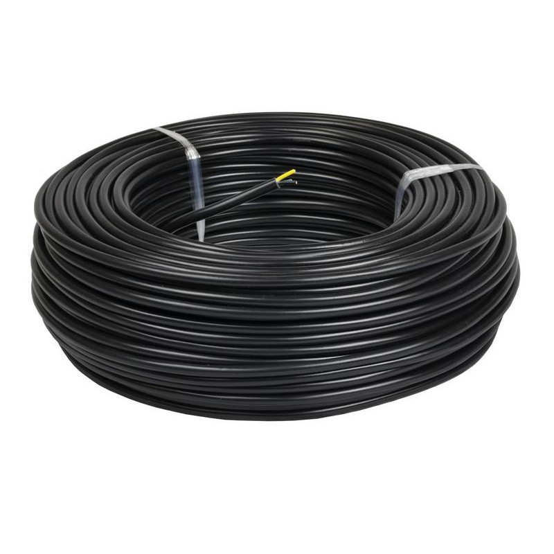 Przewód elektryczny ziemny drut YKY 0,6/1kV 3x2,5mm2 CZARNY 100m MERCOR