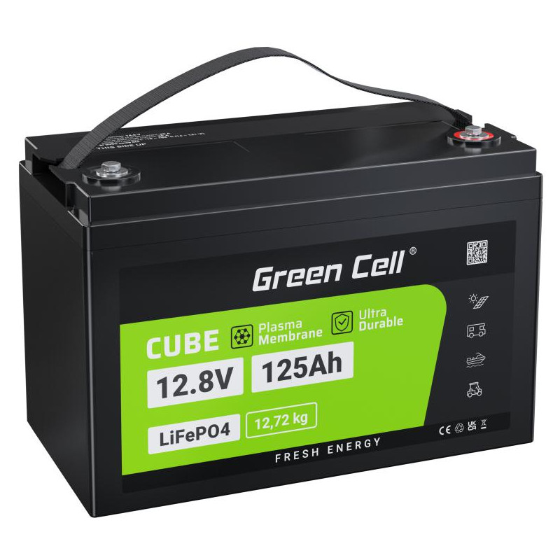AKUMULATOR LITOWO-ŻELAZOWO-FOSFORANOWY LiFePO4 Green Cell 12V 125Ah