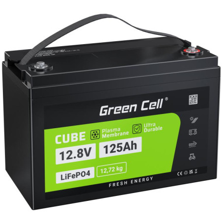 AKUMULATOR LITOWO-ŻELAZOWO-FOSFORANOWY LiFePO4 Green Cell 12V 125Ah