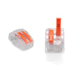 ZŁĄCZKA DO PRZEWODÓW ZATRZASKOWA 0,2-4,0mm2 PC-232 2GNIAZDA (1szt.)