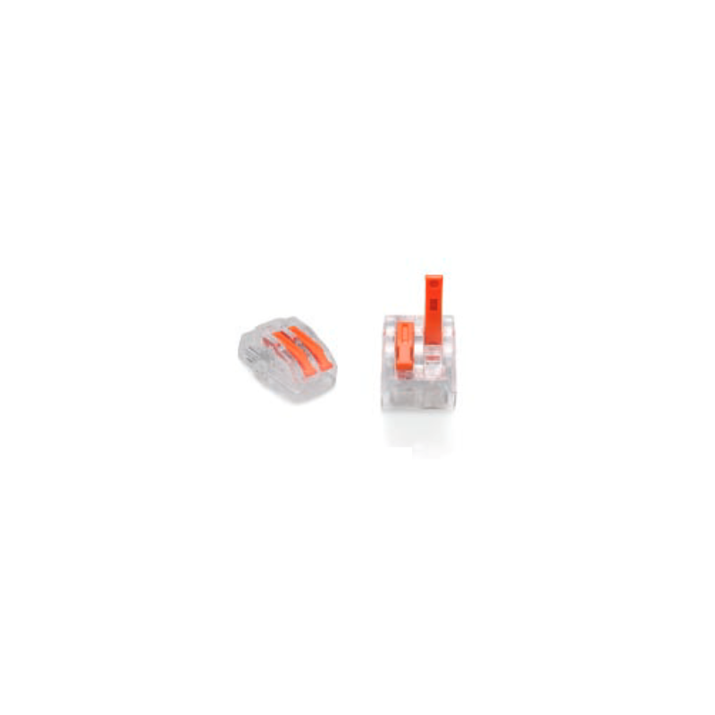 ZŁĄCZKA DO PRZEWODÓW ZATRZASKOWA 0,2-4,0mm2 PC-232 2GNIAZDA (1szt.)