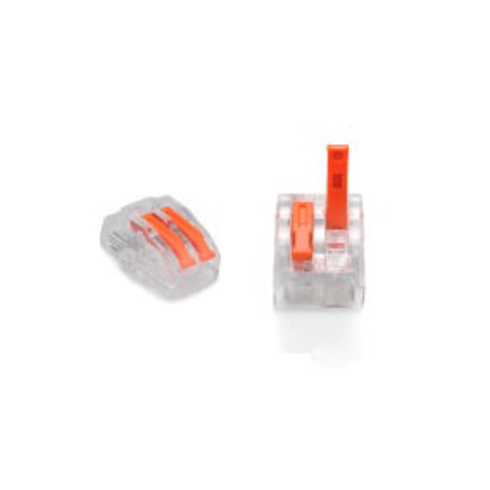 ZŁĄCZKA DO PRZEWODÓW ZATRZASKOWA 0,2-4,0mm2 PC-232 2GNIAZDA (1szt.)