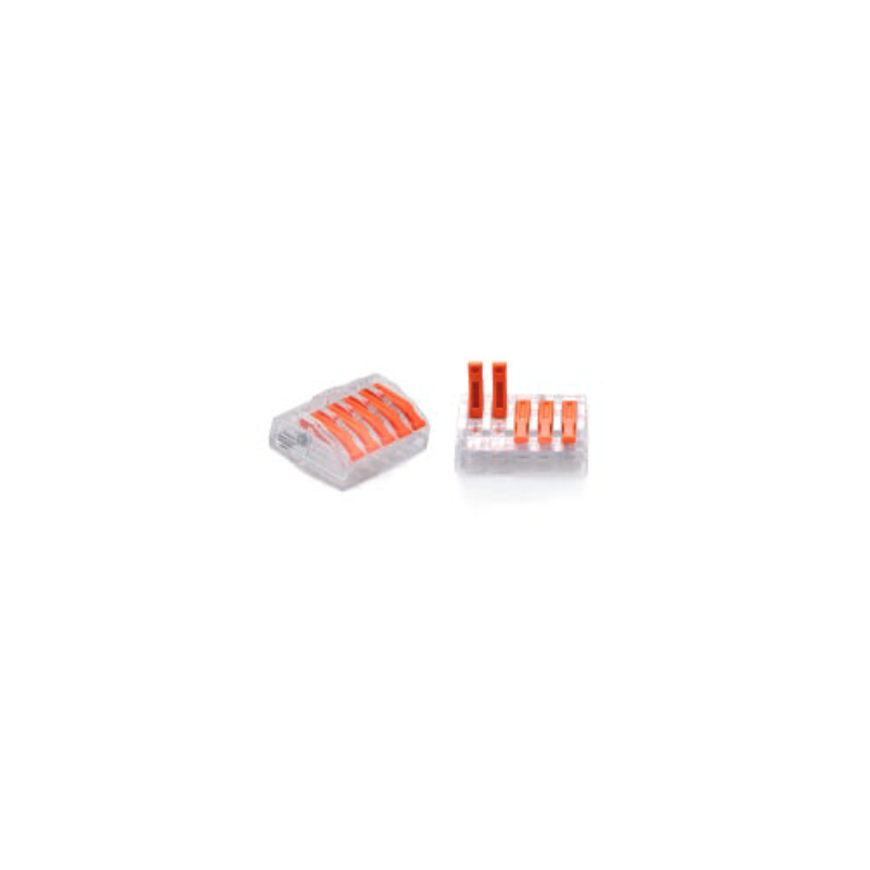 ZŁĄCZKA DO PRZEWODÓW ZATRZASKOWA 0,2-4,0mm2 PC-235 5GNIAZD (1szt.)