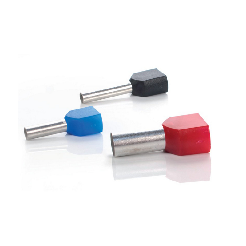 TULEJKA IZOLOWANA PODWÓJNA 1,5mm2 DUID-2x1,5-8 CZERWONY (100szt.)